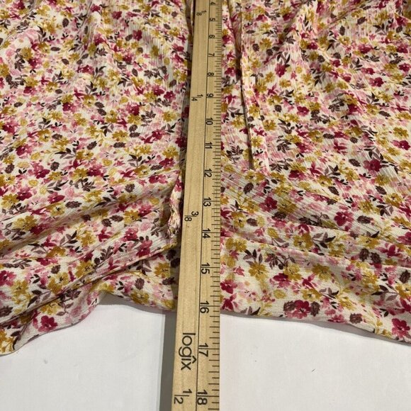 Torrid Floral Wide Leg Pants - Pink and Yellow - Picture 5 of 9